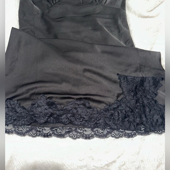 NWT Fashion Nova Small Black Mini Slip Dress - Picture 3 of 6